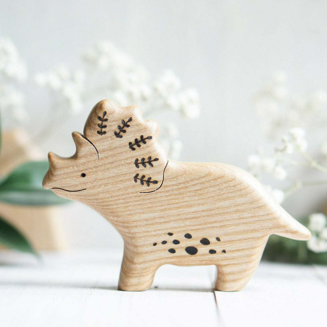 Wooden Triceratops