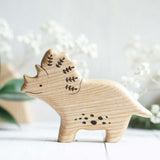 Wooden Triceratops · view 1