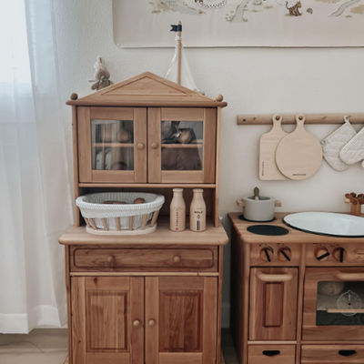 Drewart Kitchen Cupboard, Natural