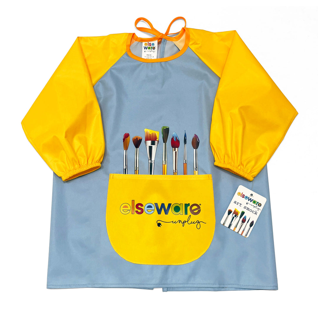 Mess-Free Kids Paint Bundle | All-Natural Finger Paint &amp; Art Smock Set