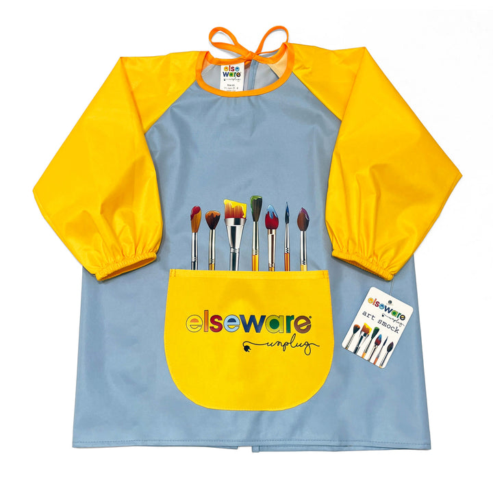 Mess-Free Kids Paint Bundle | All-Natural Finger Paint &amp; Art Smock Set