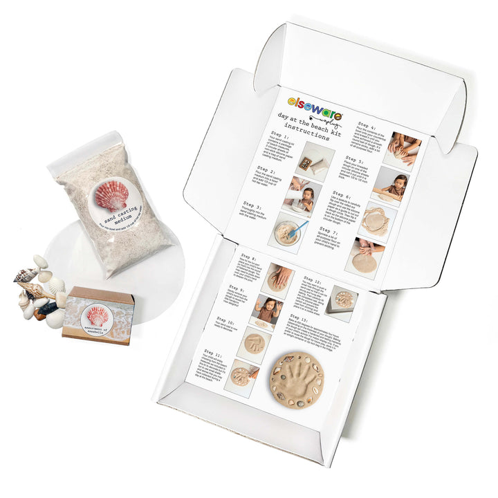 Day at the Beach – Kids Hand &amp; Footprint Keepsake