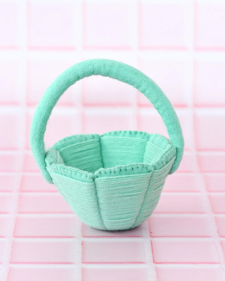 Sale Petite Teal Felt Easter Basket