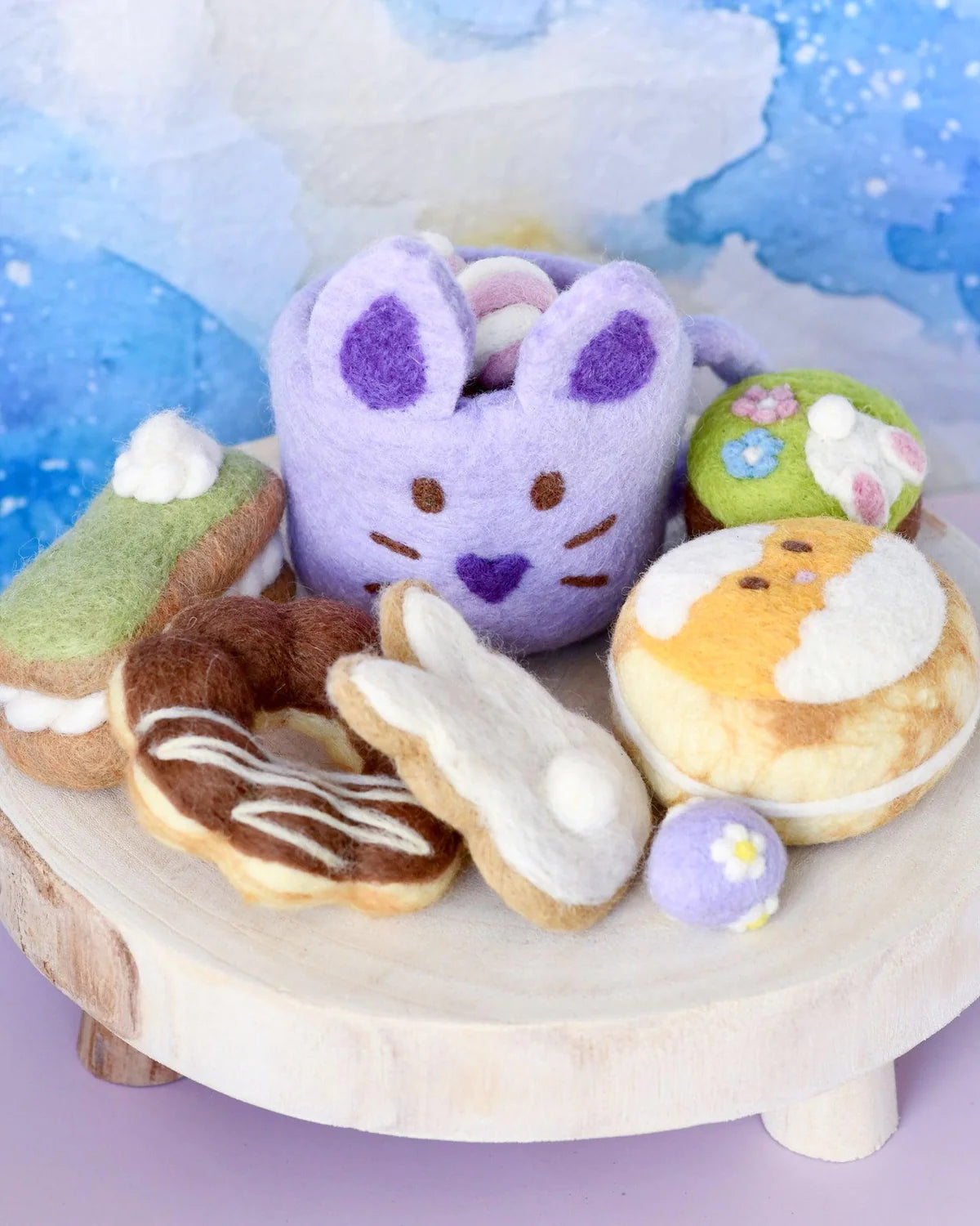 Sale Easter Felt Play Food Set, Lilac