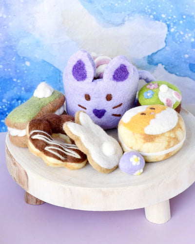 Sale Easter Felt Play Food Set, Lilac