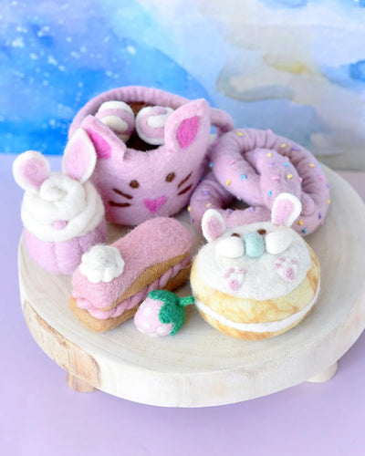 Sale Easter Felt Play Food Set, Pink