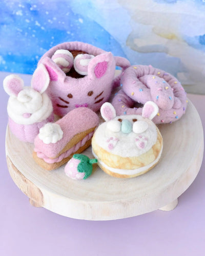 Sale Easter Felt Play Food Set, Pink