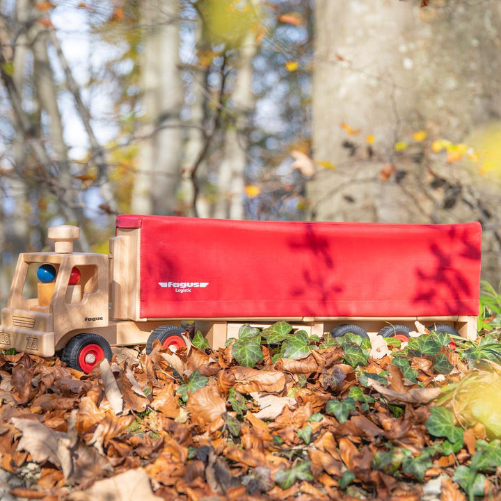 Fagus Wooden Semi-Truck and Trailer