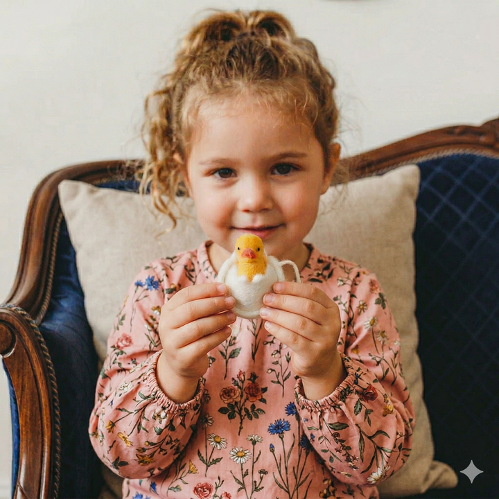 Fairyshadow Duckling in an Egg Necklace