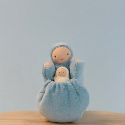 Fairyshadow Pocket Mama Waldorf Doll, Aqua