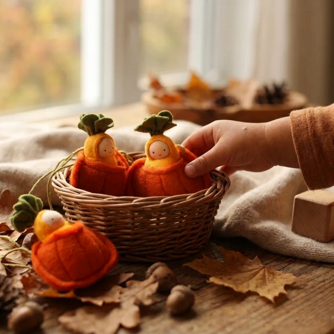 Fairyshadow Pumpkin Necklace with Baby Doll