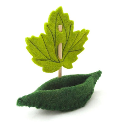 Pre-Order Fairyshadow Felt Toy Boat with Leaf Sail (Ships in early September)