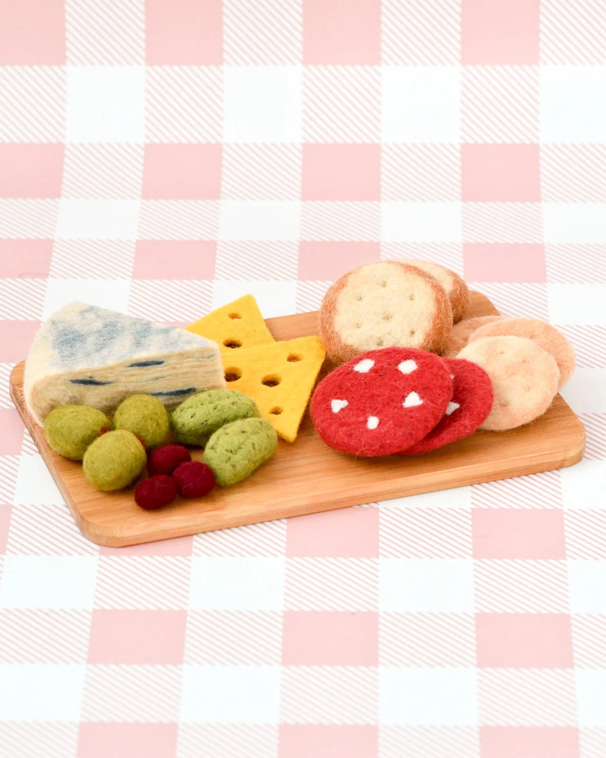 Pre-Order Felt Charcuterie Cheese Platter Play Food Set (Ships in November)