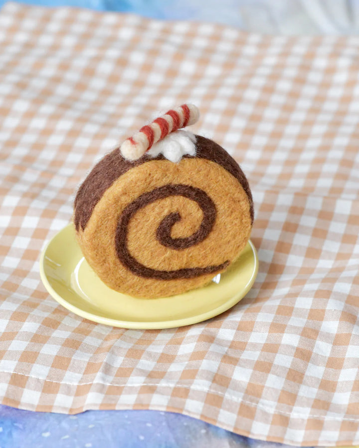 Felt Chocolate Swiss Roll