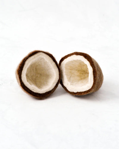 Felt Coconut (2 Halves)