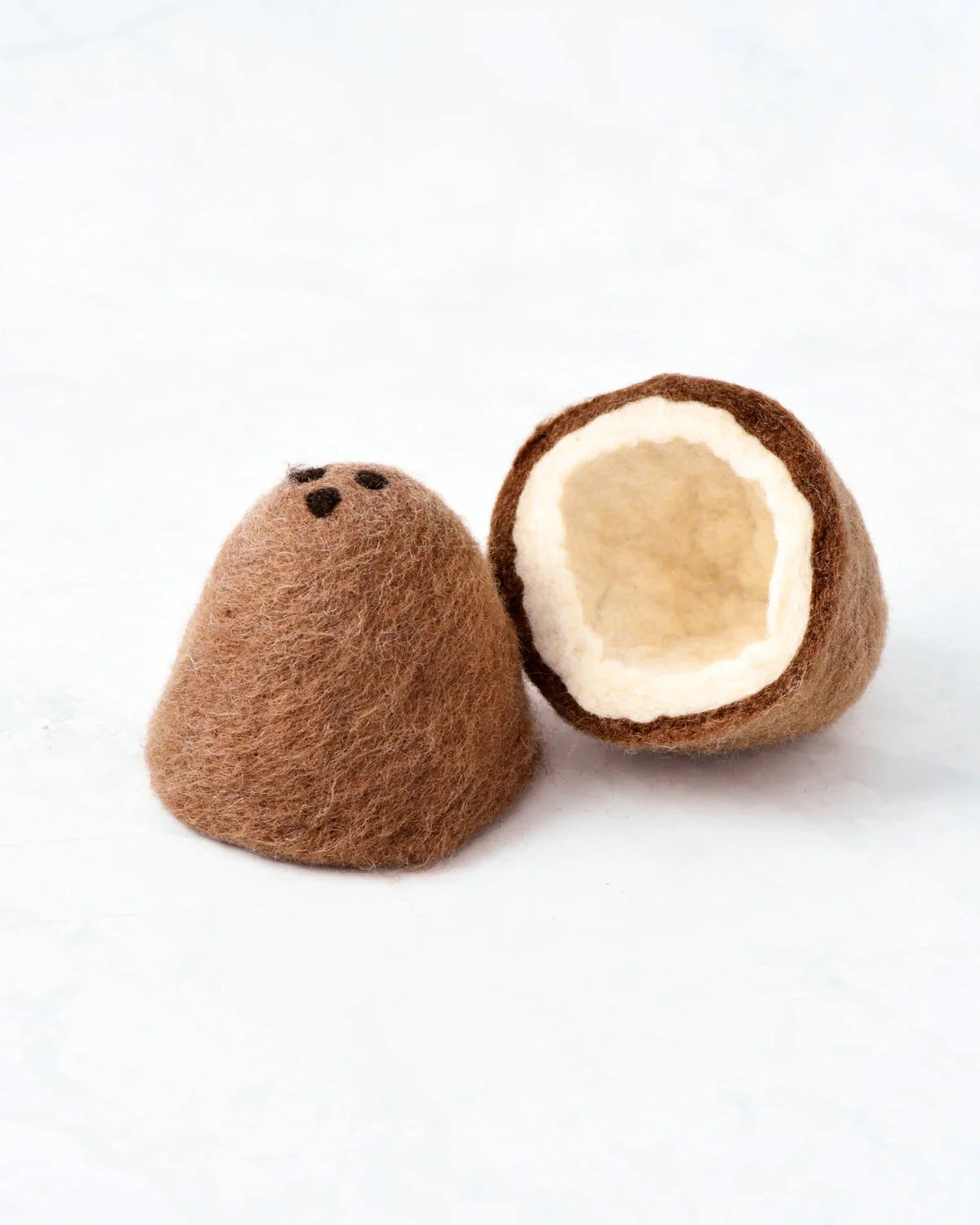 Felt Coconut (2 Halves)