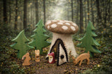 Felt Mushroom Hideaway, Brown · view 2