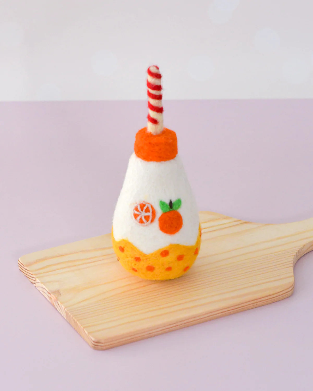 Felt Sparkling Orange Fruit Juice Bottle