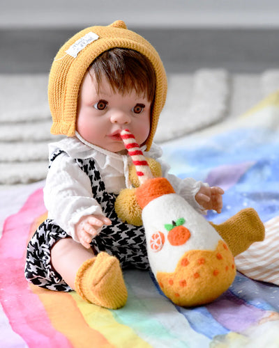 Felt Sparkling Orange Fruit Juice Bottle