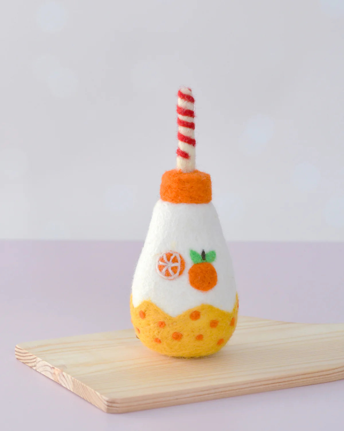 Felt Sparkling Orange Fruit Juice Bottle