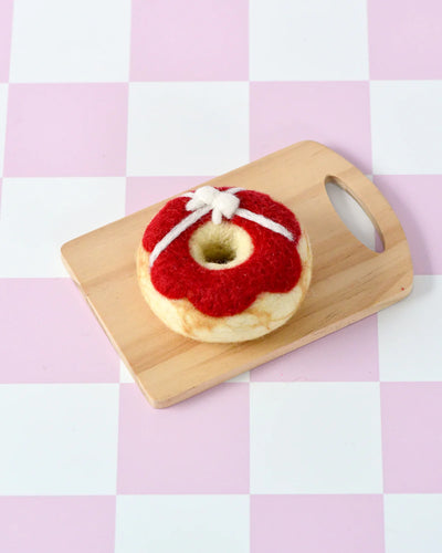 Felt Christmas Donut Red Present Icing