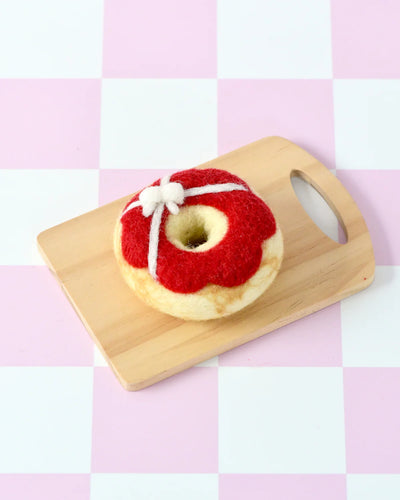 Felt Christmas Donut Red Present Icing