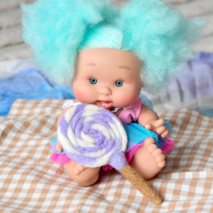 Felt Purple and White Swirl Lollipop