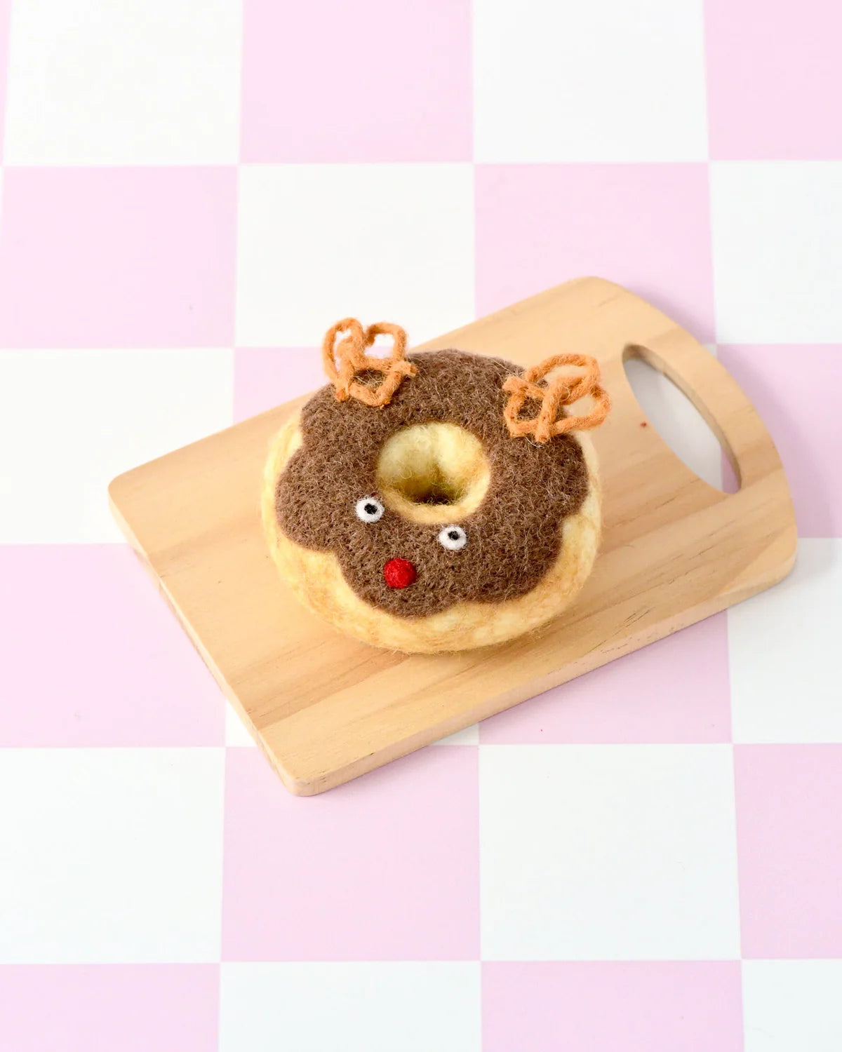 Felt Christmas Donut Rudolph the Red Nose Reindeer