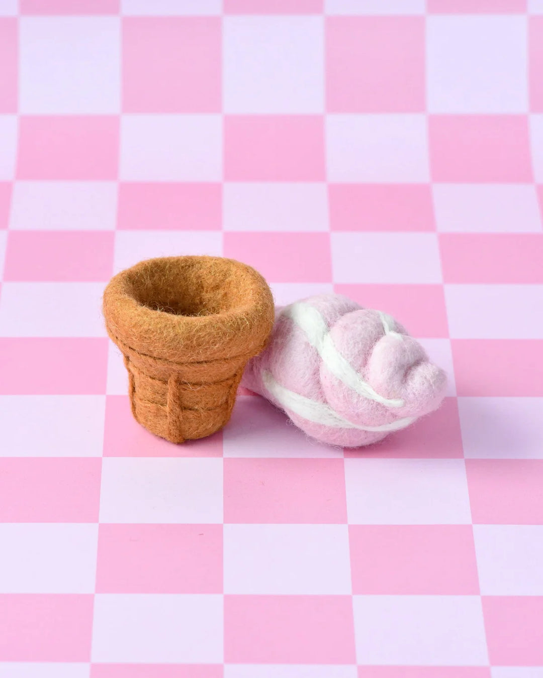 Sale Felt Strawberry Soft Serve Ice Cream