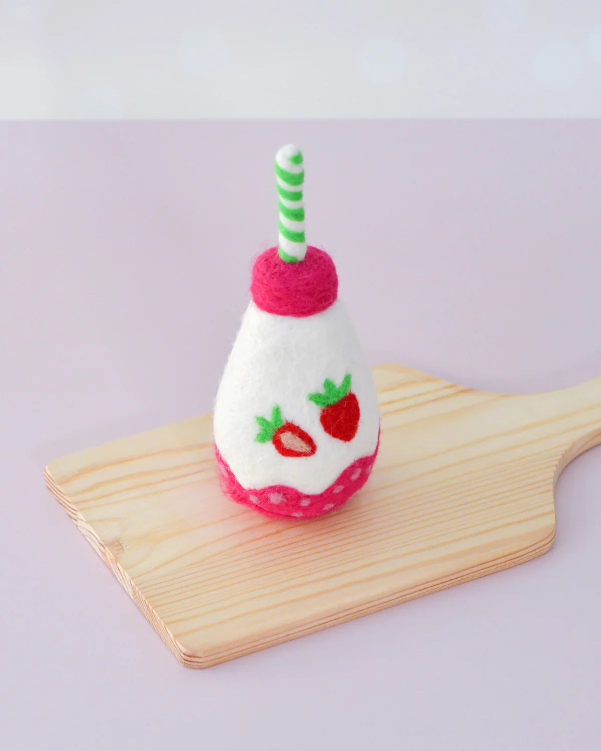 Felt Sparkling Strawberry Fruit Juice Bottle