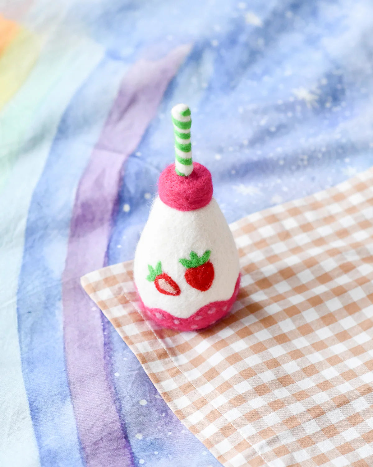 Felt Sparkling Strawberry Fruit Juice Bottle