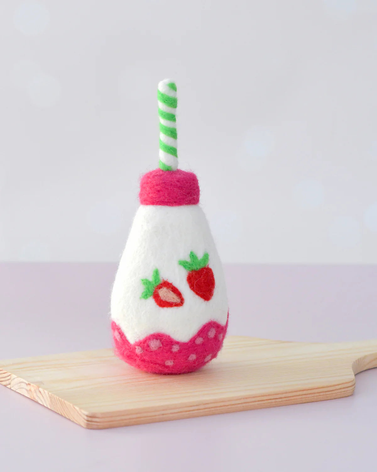 Felt Sparkling Strawberry Fruit Juice Bottle