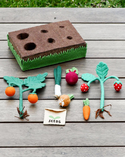 Sale Felt Garden Planter Box with Plants and Vegetables