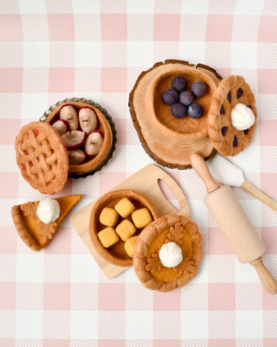 Felt Apple Pie Play Food Set