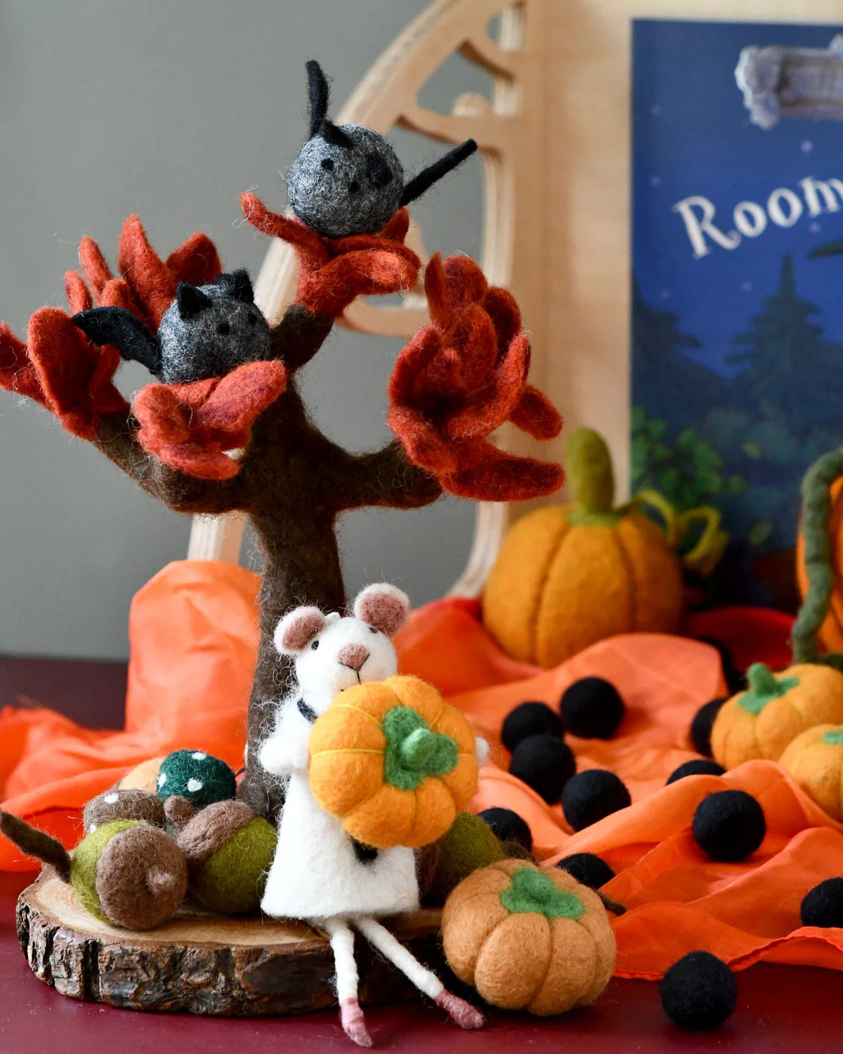 Pre-Order Felt Bats Loose Parts - 5 Bats (Ships in September)