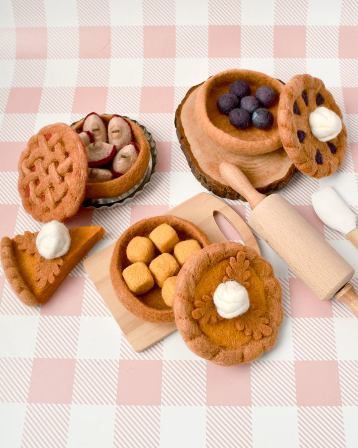 Sale Felt Pumpkin Pie Play Food Set