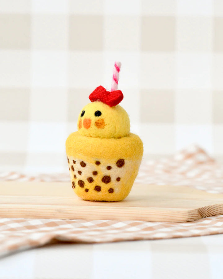 Sale Felt Chick Boba Bubble Tea Drink