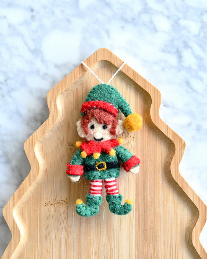 Sale Felt Christmas Elf Ornament