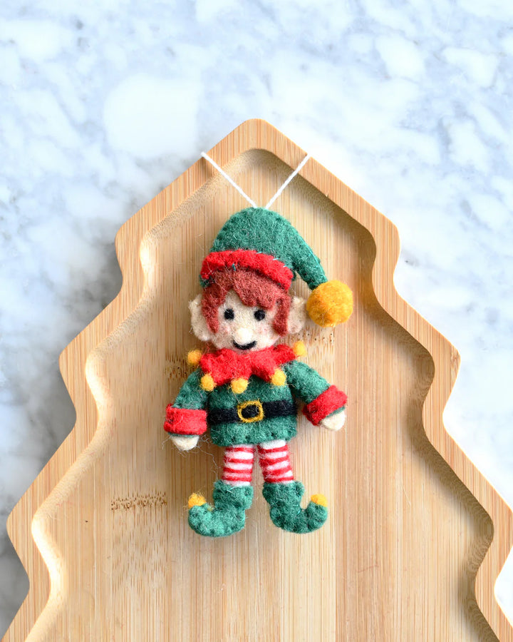 Sale Felt Christmas Elf Ornament