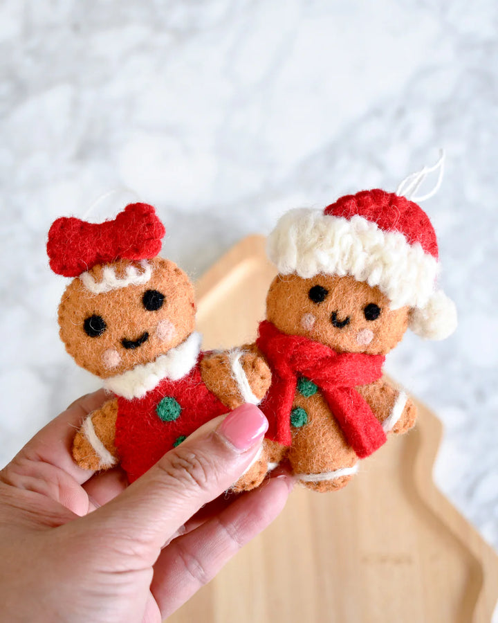 Sale Felt Christmas Gingerbread Girl Ornament