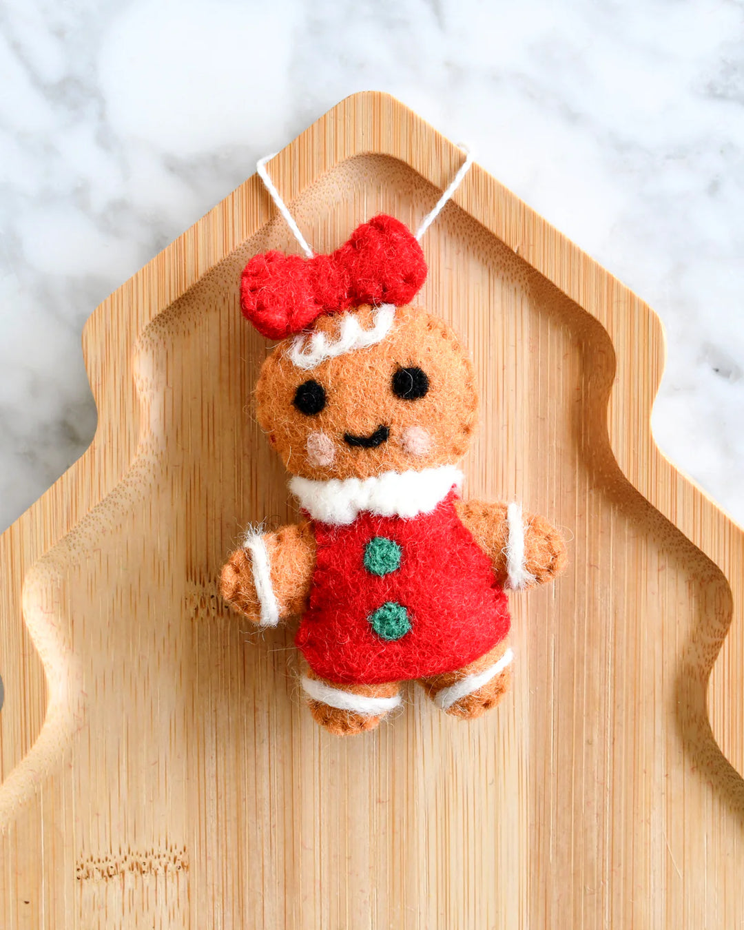 Sale Felt Christmas Gingerbread Girl Ornament