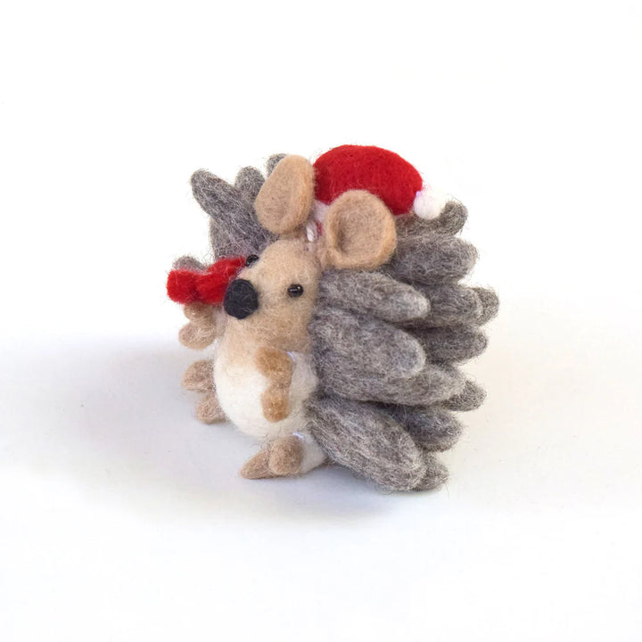 Sale Felt Christmas Hedgehog with Flower