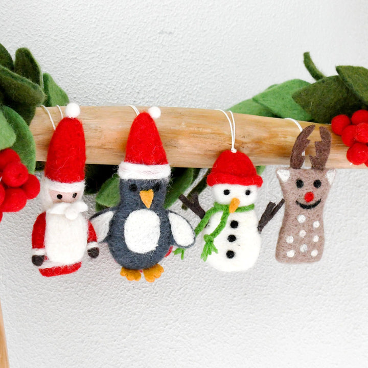 Sale Felt Christmas Ornaments (Set of 4)
