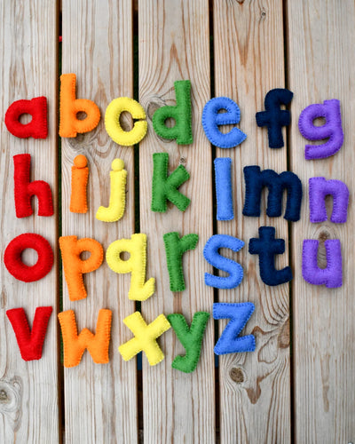 Sale Felt Colorful Rainbow Alphabet Lowercase