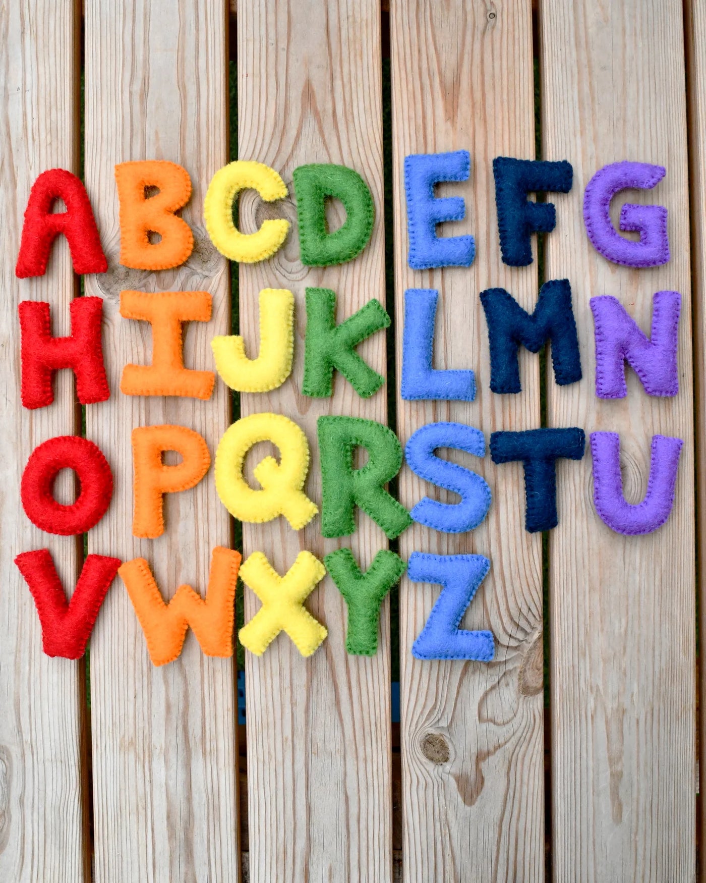 Sale Felt Colorful Rainbow Alphabet Uppercase