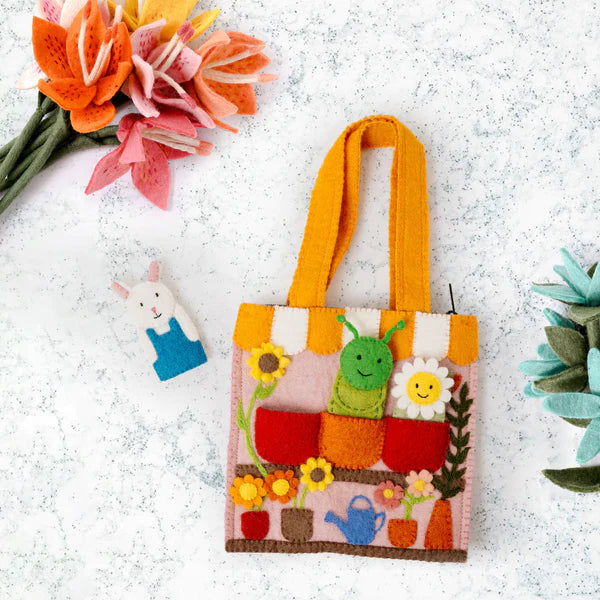 Felt Flower Shop Puppet Bag (Ships in 1 Week)