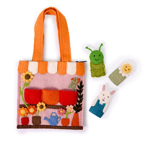 Felt Flower Shop Puppet Bag (Ships in 1 Week)