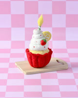 Felt Giant Strawberry Cupcake with Candle · view 4