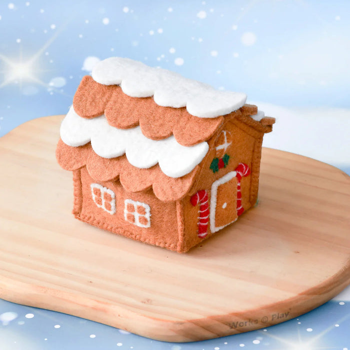 Felt Gingerbread House, Candy Canes