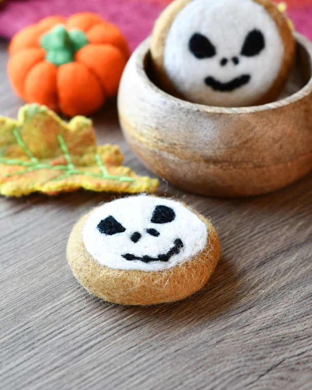 Sale Felt Halloween Angry Skull Cookie